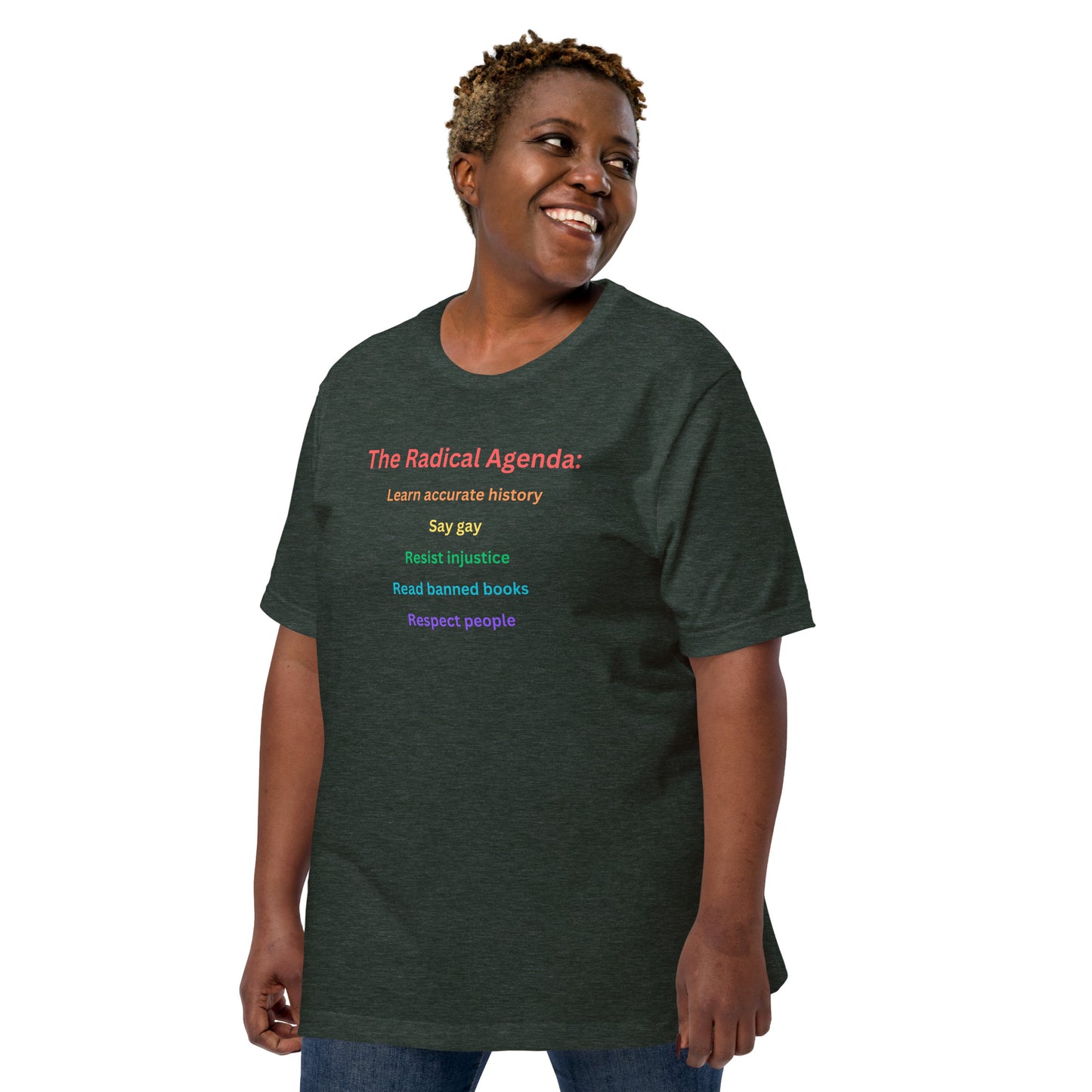 The Radical Agenda unisex t-shirt