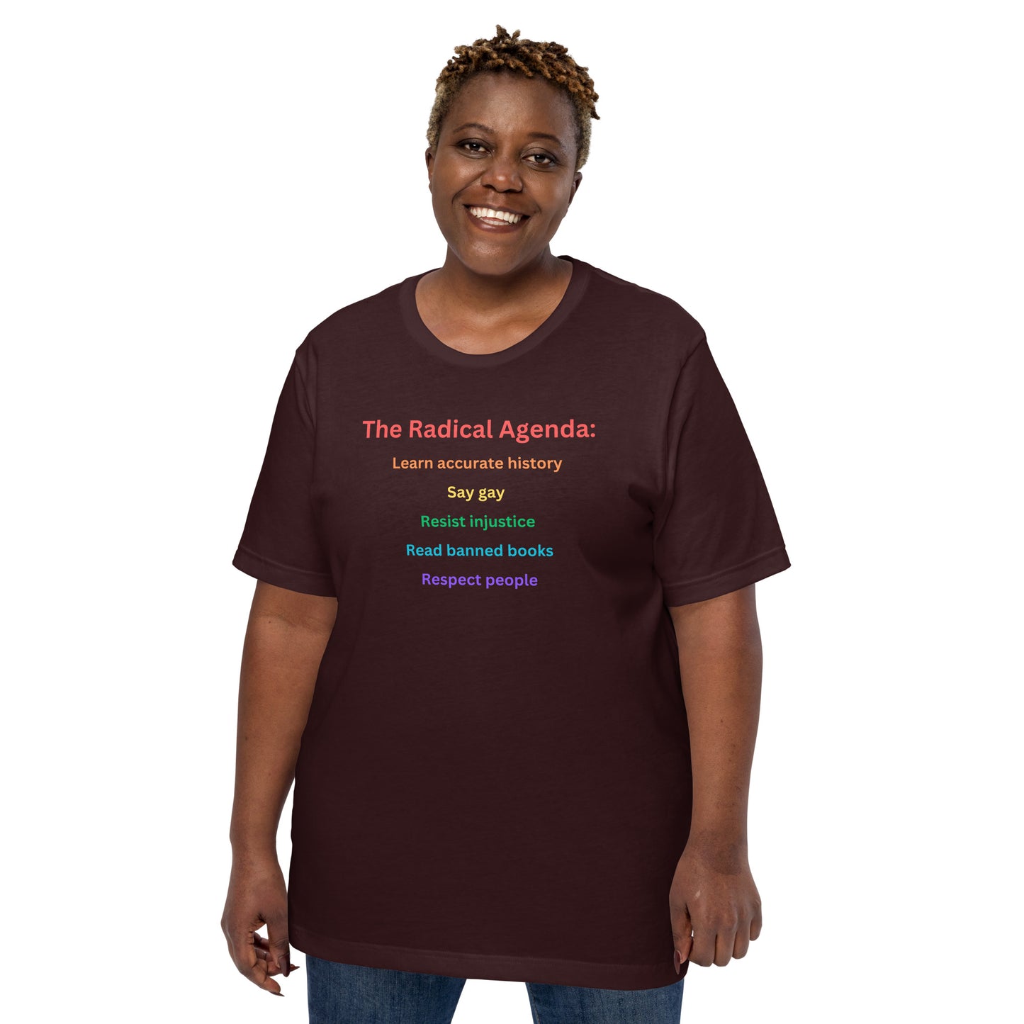 The Radical Agenda unisex t-shirt